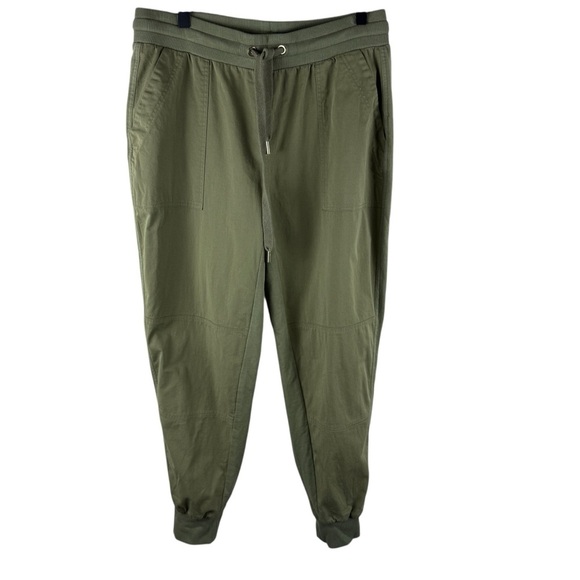 ME+EM Green Drawstring Jogging Pants Size 12 - Picture 1 of 9